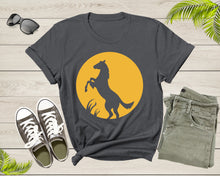 Load image into Gallery viewer, Cool Horse Pony Lover Gift Shirt For Men Women Kids Girls Boys Aesthetic Horse Lover Gift Tshirt Graphic Horse Sunset Silhouette T-shirt