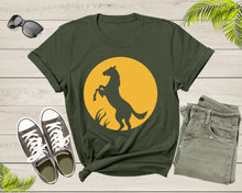 Load image into Gallery viewer, Cool Horse Pony Lover Gift Shirt For Men Women Kids Girls Boys Aesthetic Horse Lover Gift Tshirt Graphic Horse Sunset Silhouette T-shirt