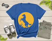 Load image into Gallery viewer, Cool Horse Pony Lover Gift Shirt For Men Women Kids Girls Boys Aesthetic Horse Lover Gift Tshirt Graphic Horse Sunset Silhouette T-shirt