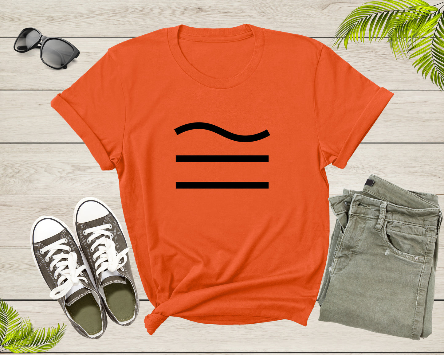 Three Line Arithmetic Equal Sign Mathematics Math Symbol T-Shirt Cool Math Lover Mathematician Gift for Men Women Kids Boys Girls Tshirt