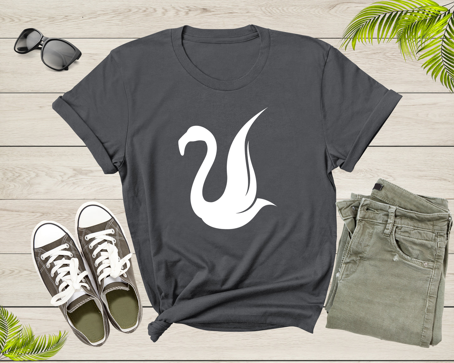 White Bird Flamingo Beautiful Wildlife Nature Animal Bird T-Shirt Flamingo Bird Lover Gift T Shirt for Men Women Girls Boys Teens Tshirt
