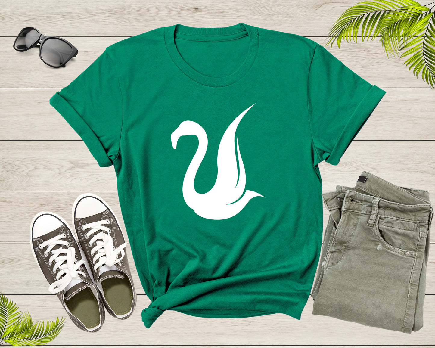 White Bird Flamingo Beautiful Wildlife Nature Animal Bird T-Shirt Flamingo Bird Lover Gift T Shirt for Men Women Girls Boys Teens Tshirt