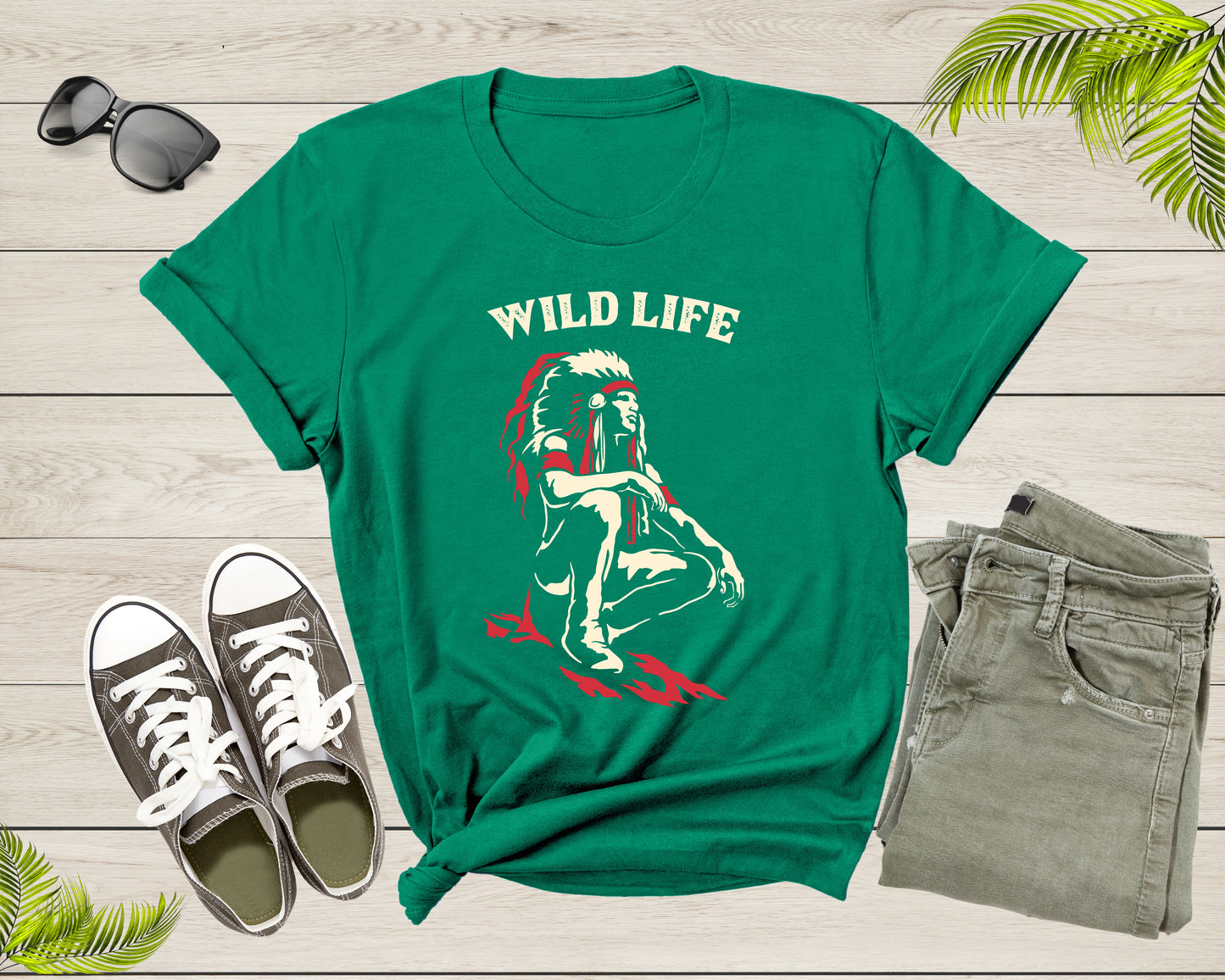 Wild Life Cool Native American Indian Indigenous People T-Shirt Native Historic Gift Lover T Shirt for Men Women Boys Girls Teens Tshirt