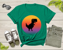 Load image into Gallery viewer, Cool Dinosaur T-Rex Animal Bird at Sunset for Men Women Kids T-Shirt Dino T Shirt Gift for Men Women Kids Boys Girls Trex Dino Tshirt