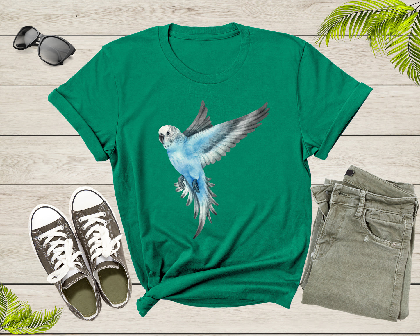 Womens Mens Cute Flying Parakeet Budgie Bird Lover Gift Shirt Present For Parakeet Lover Bird Owner Tshirt For Men Women Boys Girls T-shirt