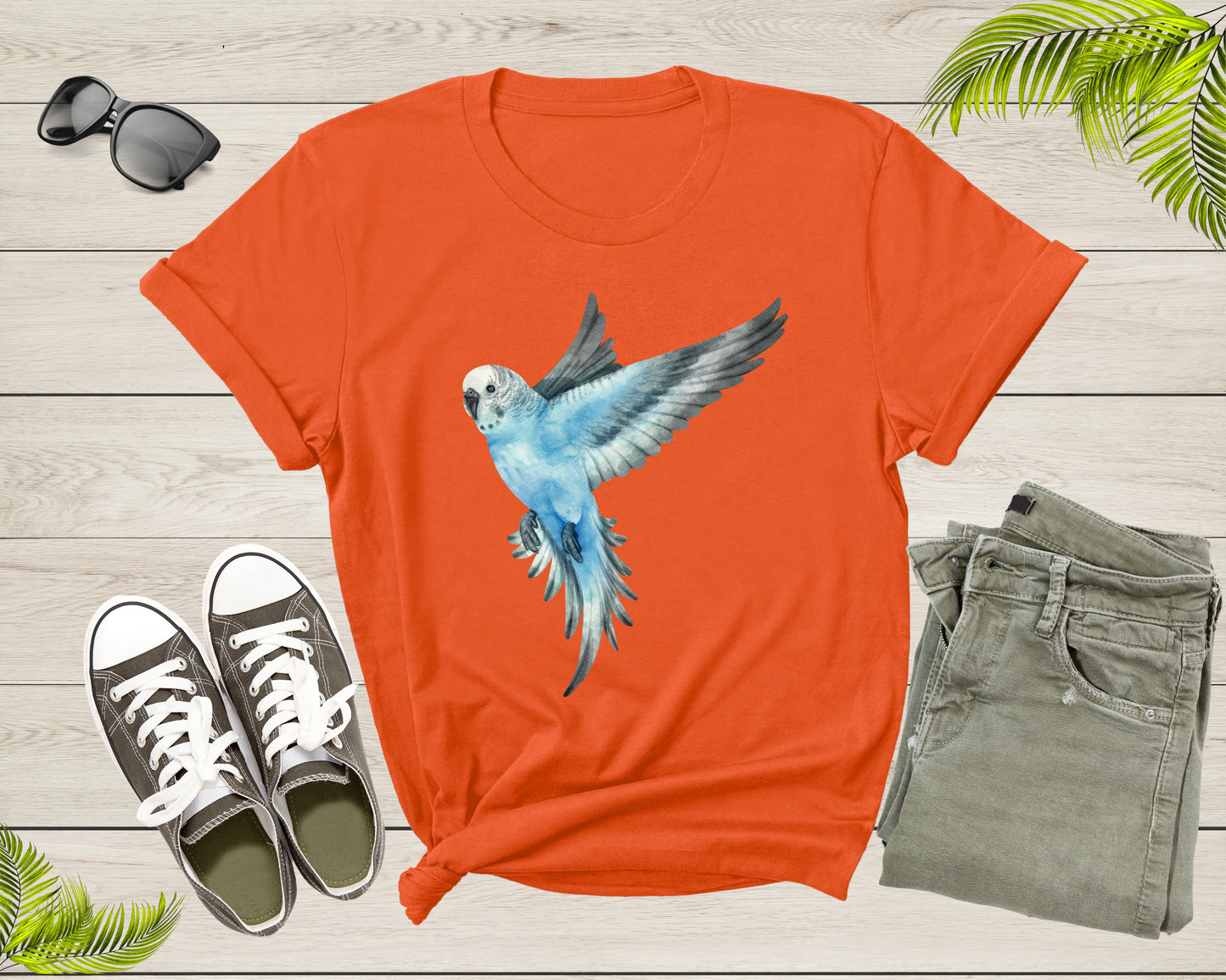 Womens Mens Cute Flying Parakeet Budgie Bird Lover Gift Shirt Present For Parakeet Lover Bird Owner Tshirt For Men Women Boys Girls T-shirt