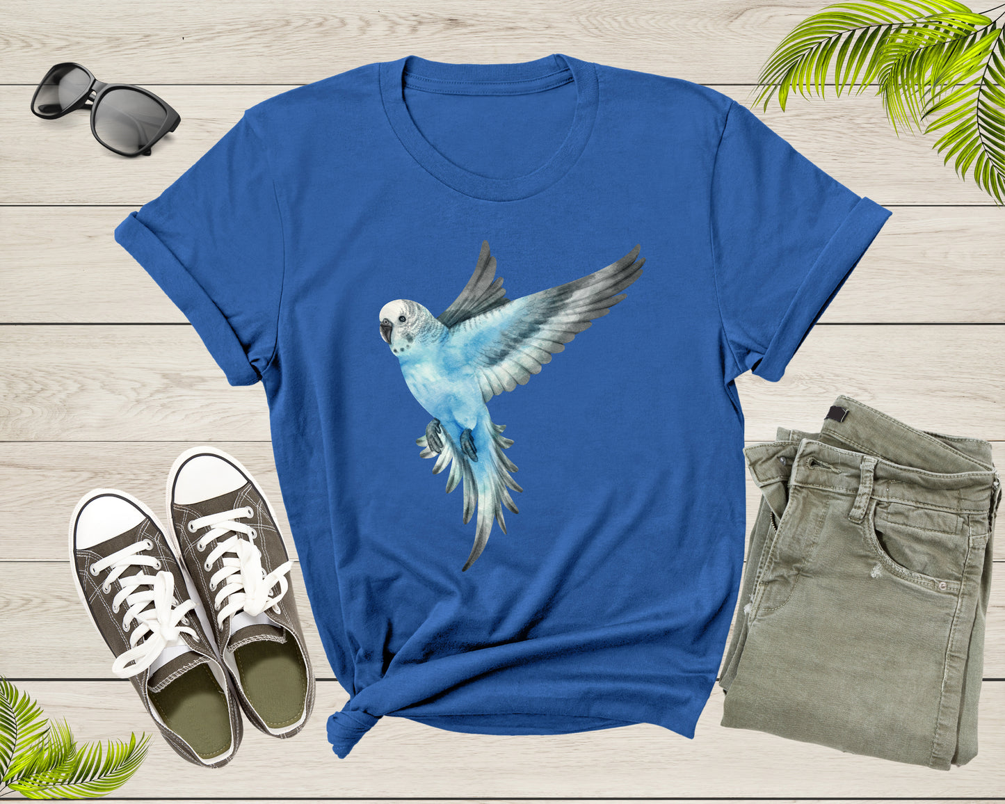 Womens Mens Cute Flying Parakeet Budgie Bird Lover Gift Shirt Present For Parakeet Lover Bird Owner Tshirt For Men Women Boys Girls T-shirt