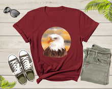 Load image into Gallery viewer, American Bald Eagle Bird Gift Women Men Kids Boys Dad Mom T-Shirt Bald Eagle Bird Animal Lover Gift T Shirt for Girls Teens Tshirt