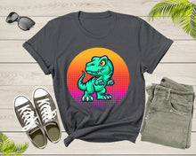Load image into Gallery viewer, Cool Dinosaur T-Rex Animal Bird at Sunset for Men Women Kids T-Shirt Dino T Shirt Gift for Men Women Kids Boys Girls Cute Trex Dino Tshirt