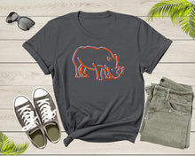 Load image into Gallery viewer, Colorful Rhinoceros Hippopotamus Wild Hippo Animal Wildlife T-Shirt Rhino Lover Gift Graphic T Shirt for Men Women Boys Girls Teens Tshirt
