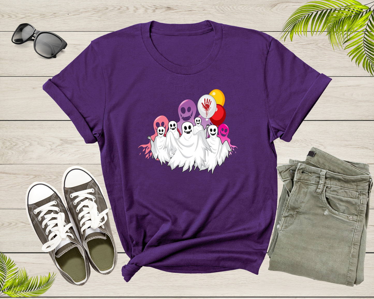 Halloween Ghost Lover Gift Men Women Kids Boys Girls Present T-Shirt Spooky Halloween Season Lover Gift T Shirt Teens Graphic Tshirt