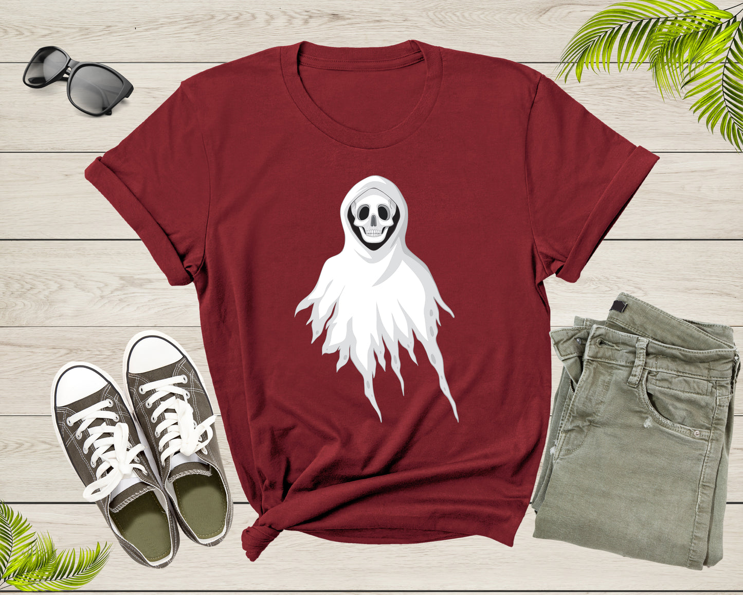 Halloween Ghost Lover Gift Men Women Kids Boys Girls Present T-Shirt Cool Spooky Halloween Lover Gift T Shirt for Teens Graphic Tshirt