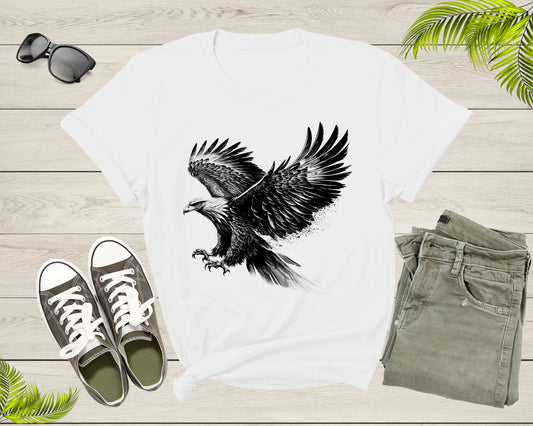 American Bald Eagle Bird Gift for Men Women Kids Boys Girls Youth T-Shirt Cool Bald Eagle Lover Gift T Shirt for Teens Graphic Tshirt