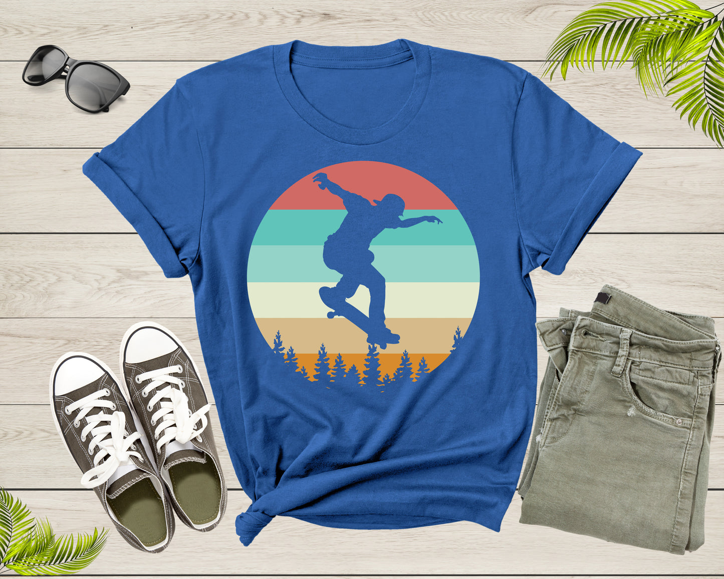 Vintage Retro Skateboarding Skateboarder For Men Boys Gift T-Shirt Skateboarder Skating Lover Gift for T Shirt for Women Girls Teens