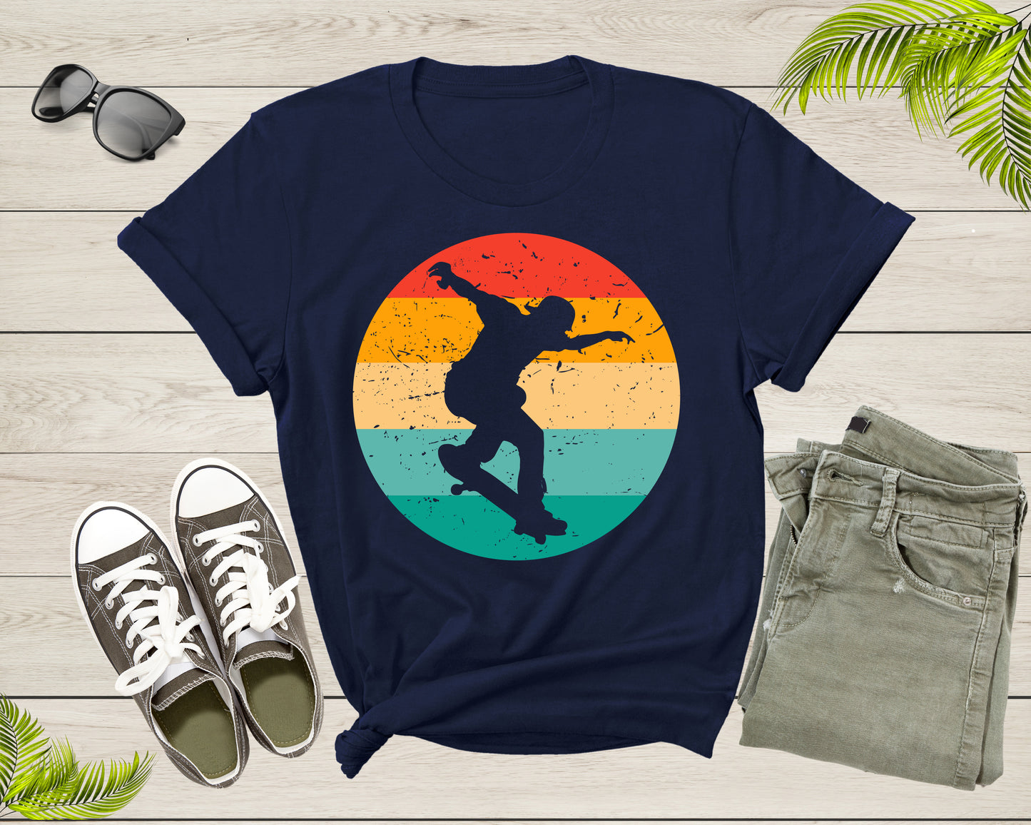 Vintage Retro Skateboarding Skateboarder For Men Boys Gift T-Shirt Skateboarder Skating Lover Gift for T Shirt for Women Girls Teens
