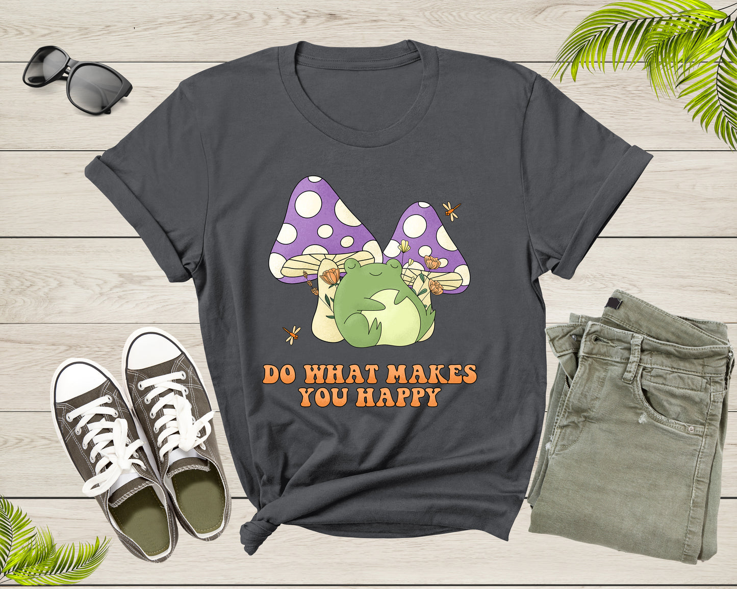 Cute Frog Toad Animal Mushroom Lover Gifts For Men Women Kid T-shirt Frog Lover Shirt Frog And Toad Mushroom Shirt Frog Lover Animal Tshirt
