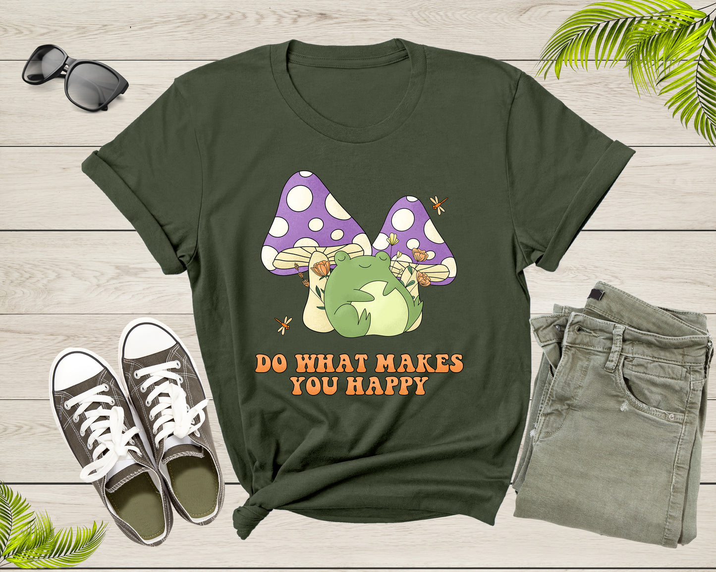 Cute Frog Toad Animal Mushroom Lover Gifts For Men Women Kid T-shirt Frog Lover Shirt Frog And Toad Mushroom Shirt Frog Lover Animal Tshirt