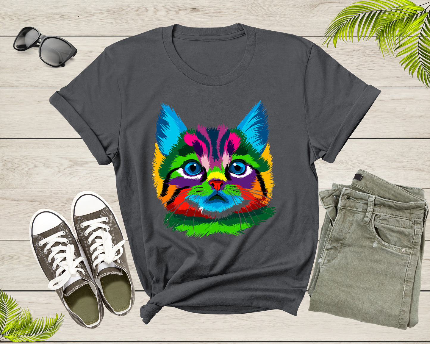 Cute Cool Cat Kitten Lover Print Graphic Gift Men Women Kids T-Shirt Colorful Cat Kitten Pet Owner Animal T Shirt for Teens Boys Girls