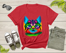 Load image into Gallery viewer, Cute Cool Cat Kitten Lover Print Graphic Gift Men Women Kids T-Shirt Colorful Cat Kitten Pet Owner Animal T Shirt for Teens Boys Girls