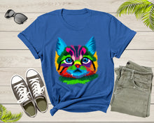 Load image into Gallery viewer, Cute Cool Cat Kitten Lover Print Graphic Gift Men Women Kids T-Shirt Colorful Cat Kitten Pet Owner Animal T Shirt for Teens Boys Girls