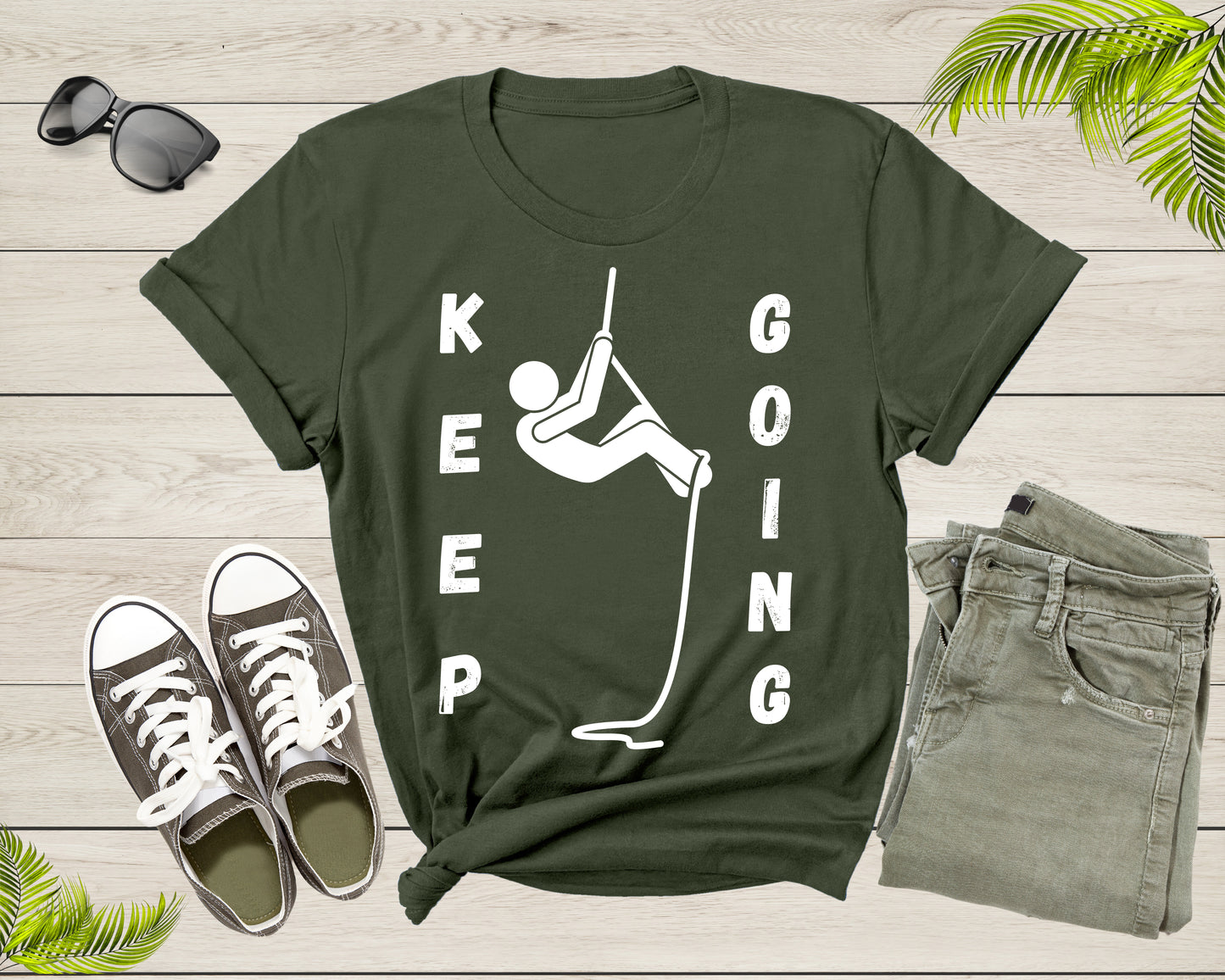 Cool Keep Going Motivational Quote Meme Climbing Climber T-Shirt Motivation Quote Gift T Shirt for Men Women Kids Boys Girls Climber Tshirt