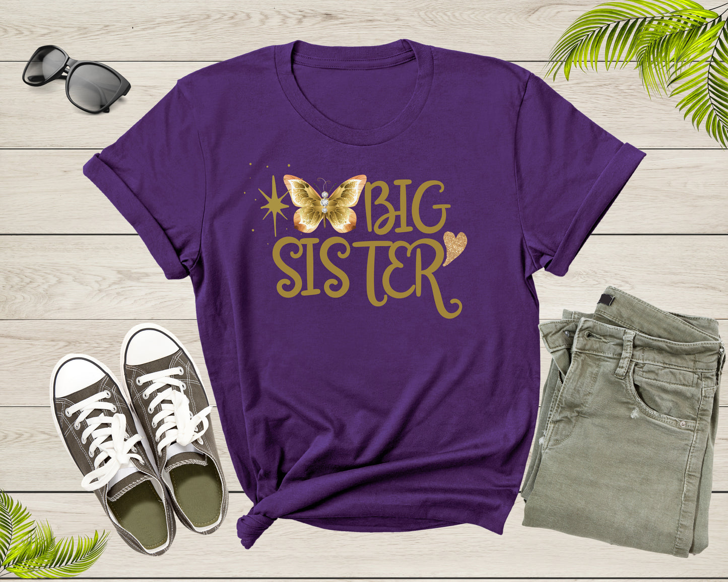 Funny Retro Big Sister Gift Present For Girl Teenager Women T-Shirt Big Sister Lover Graphic Design T Shirt for Girls Teens Tshirt