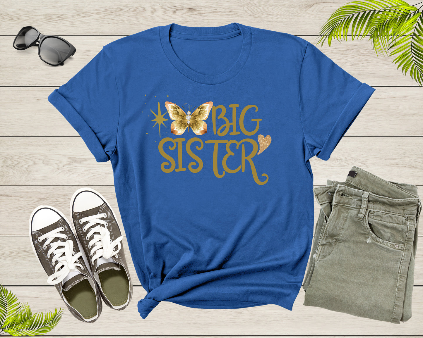 Funny Retro Big Sister Gift Present For Girl Teenager Women T-Shirt Big Sister Lover Graphic Design T Shirt for Girls Teens Tshirt