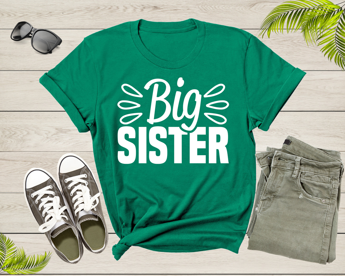Funny Retro Big Sister Gift Present For Girl Teenager Women T-Shirt Big Sister Lover Graphic Design T Shirt for Girls Teens Tshirt