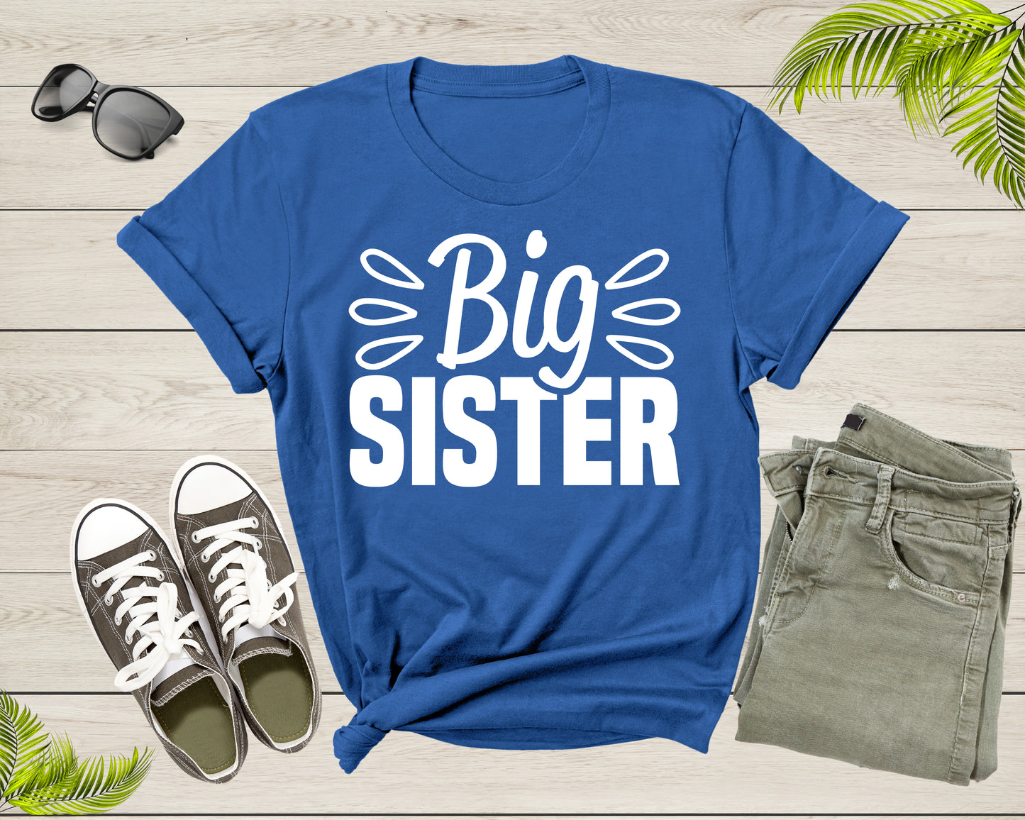 Funny Retro Big Sister Gift Present For Girl Teenager Women T-Shirt Big Sister Lover Graphic Design T Shirt for Girls Teens Tshirt