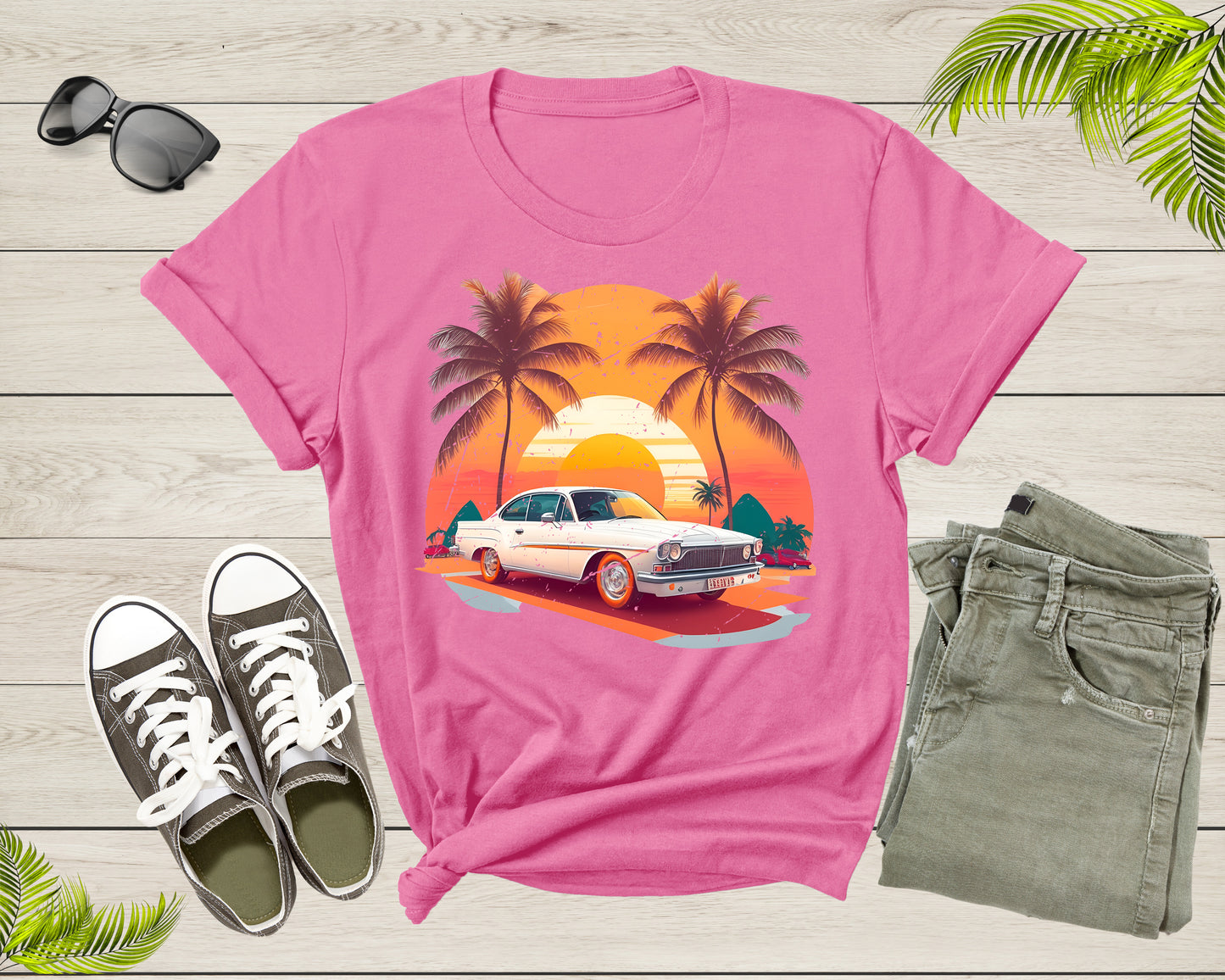 Classic American Muscle Car Graphic Gift For Men Women Kids T-Shirt Vintage Old Car Lover T Shirt for Boys Girls Teens Summer Tshirt