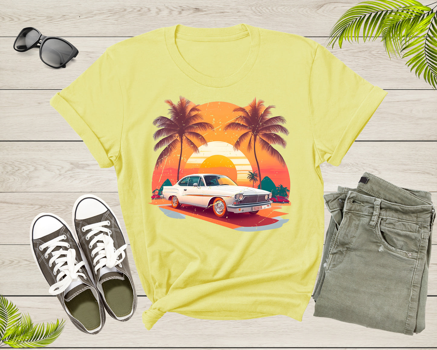 Classic American Muscle Car Graphic Gift For Men Women Kids T-Shirt Vintage Old Car Lover T Shirt for Boys Girls Teens Summer Tshirt