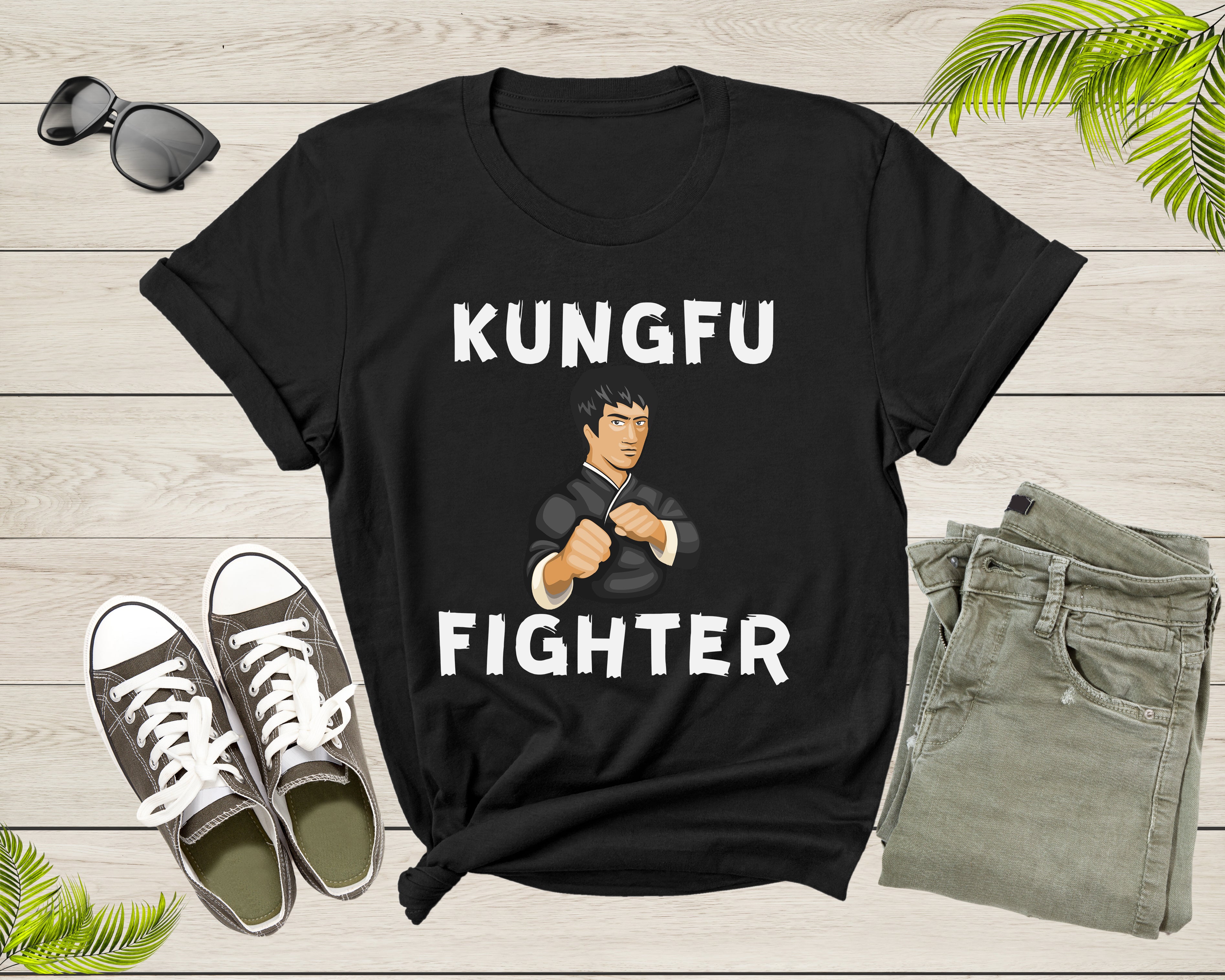 Cool Kungfu Fighter Martial Arts Karate Kungfu Combat Sport T-shirt Ku –  Mode Art Design