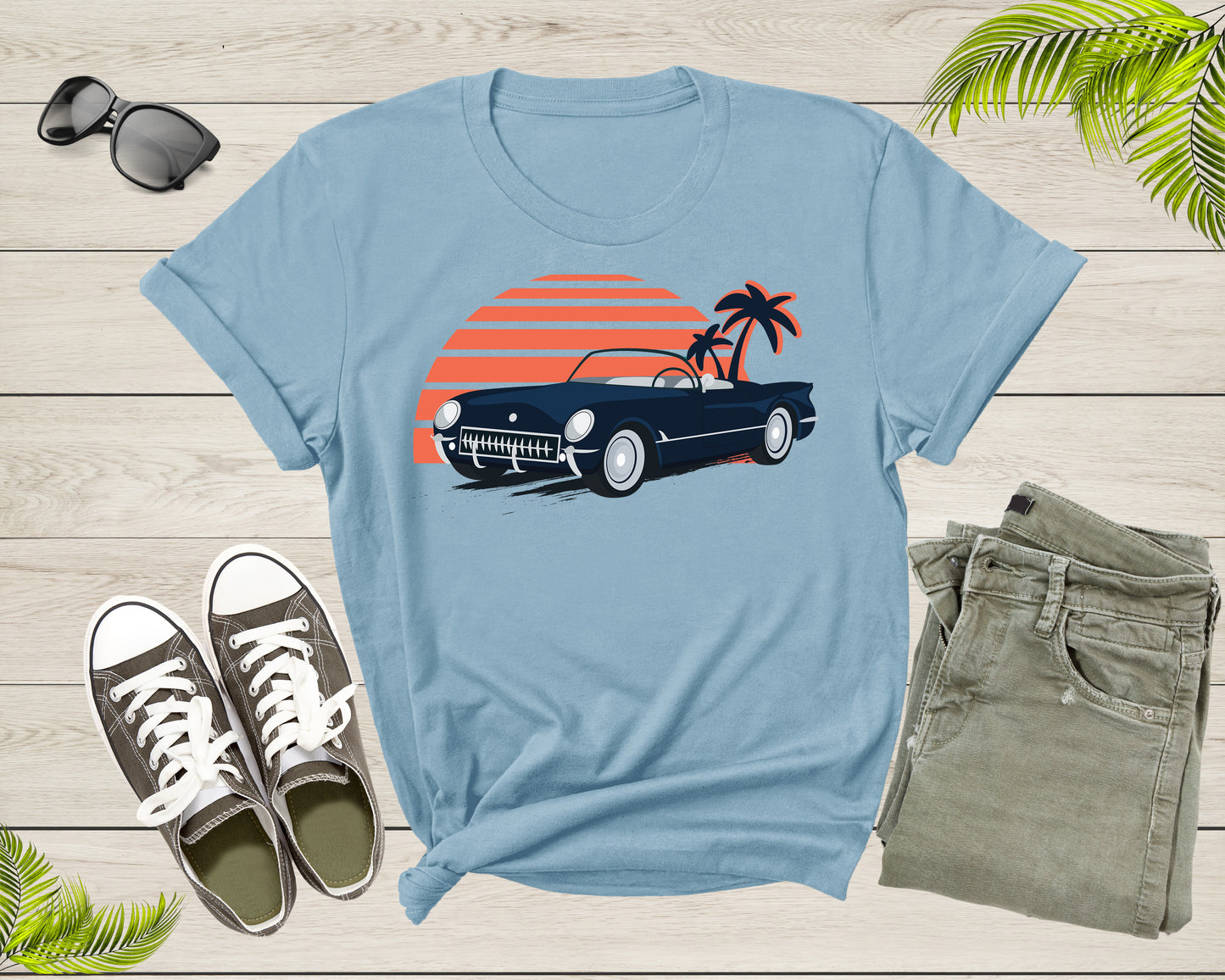 Classic American Muscle Car Graphic Gift For Men Women Kids T-Shirt Vintage Old Car Lover T Shirt for Boys Girls Teens Summer Tshirt
