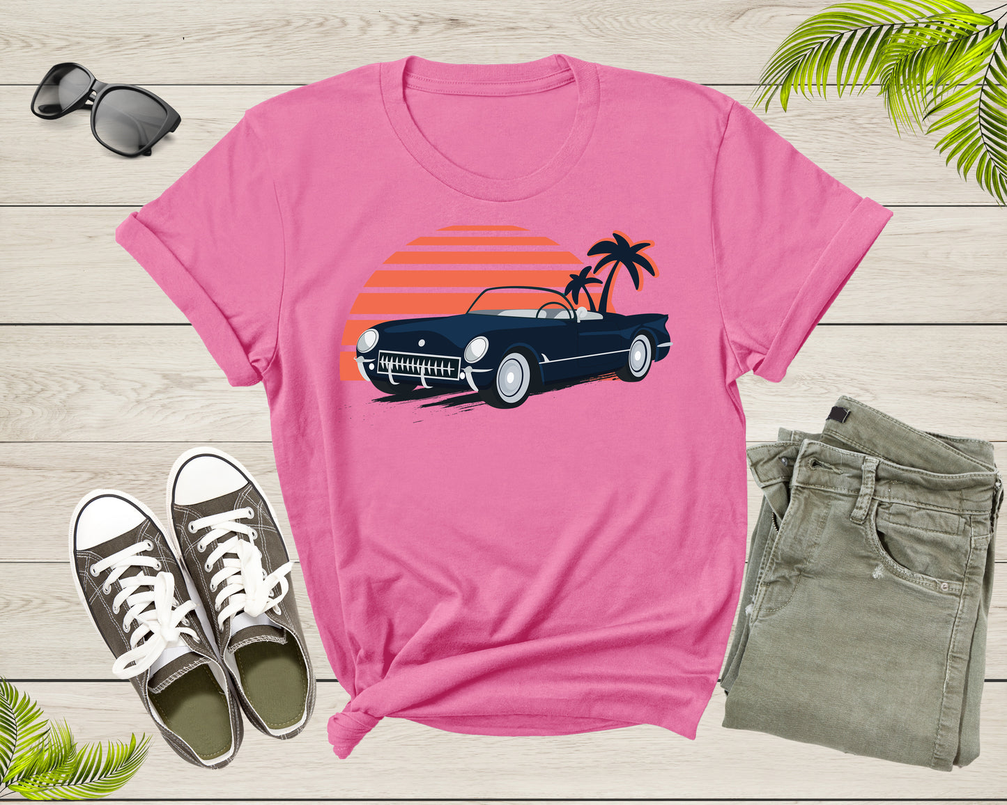Classic American Muscle Car Graphic Gift For Men Women Kids T-Shirt Vintage Old Car Lover T Shirt for Boys Girls Teens Summer Tshirt