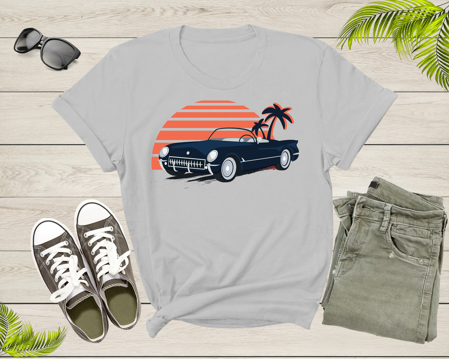 Classic American Muscle Car Graphic Gift For Men Women Kids T-Shirt Vintage Old Car Lover T Shirt for Boys Girls Teens Summer Tshirt