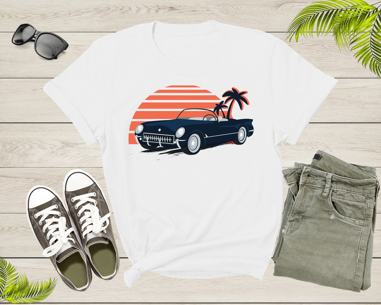 Classic American Muscle Car Graphic Gift For Men Women Kids T-Shirt Vintage Old Car Lover T Shirt for Boys Girls Teens Summer Tshirt