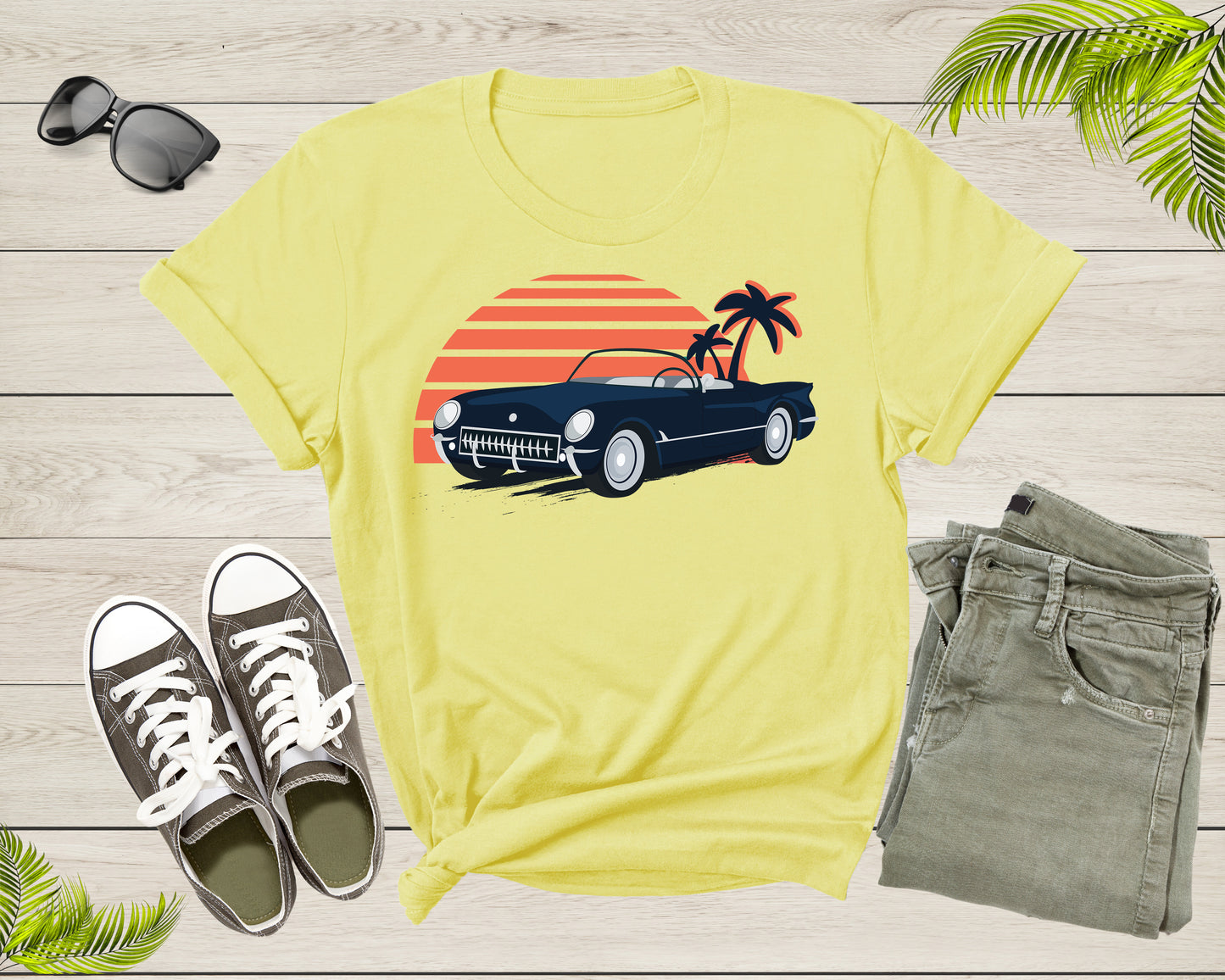 Classic American Muscle Car Graphic Gift For Men Women Kids T-Shirt Vintage Old Car Lover T Shirt for Boys Girls Teens Summer Tshirt