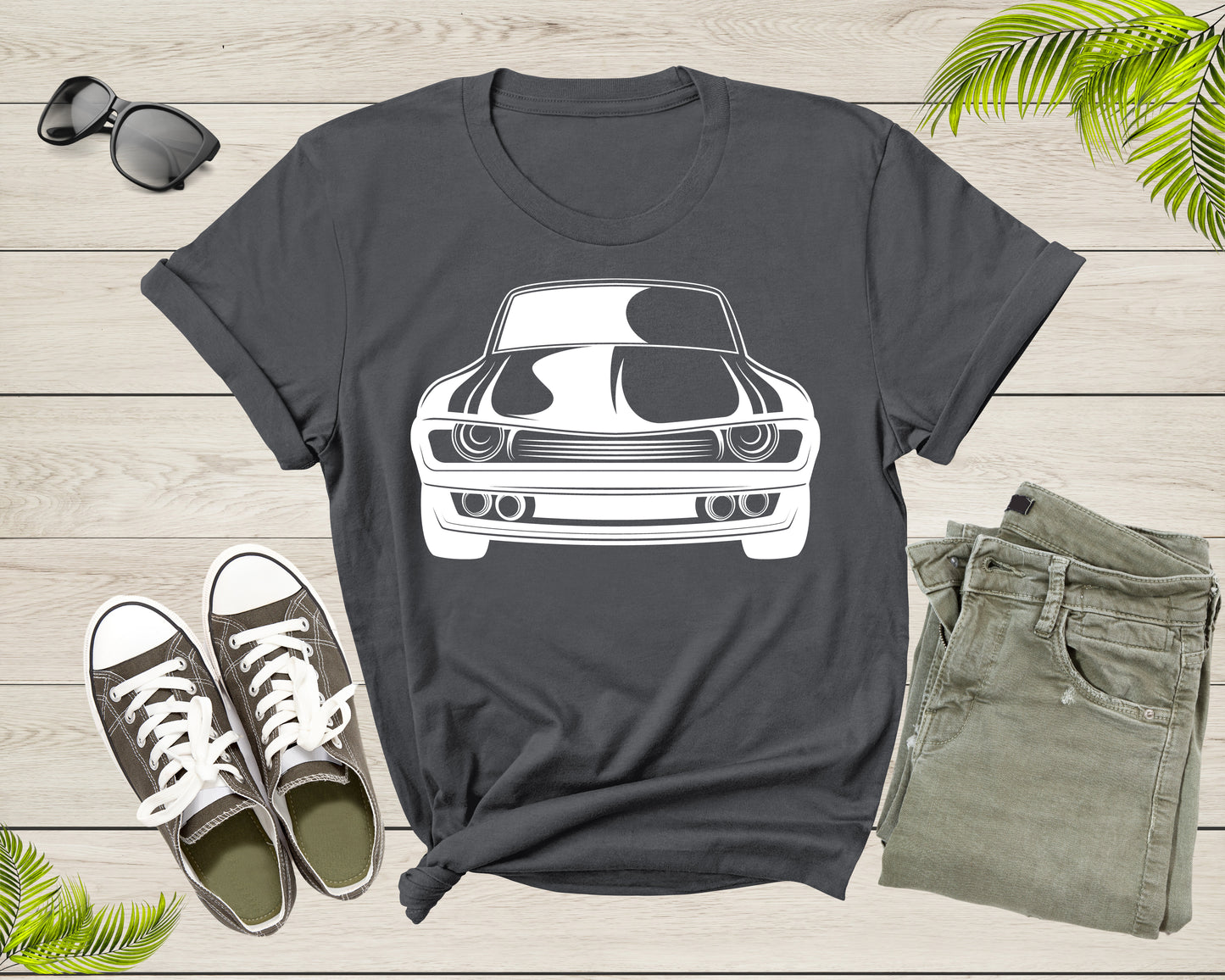 Classic American Muscle Car Graphic Gift For Men Women Kids T-Shirt Vintage Old Car Lover T Shirt for Boys Girls Teens Summer Tshirt