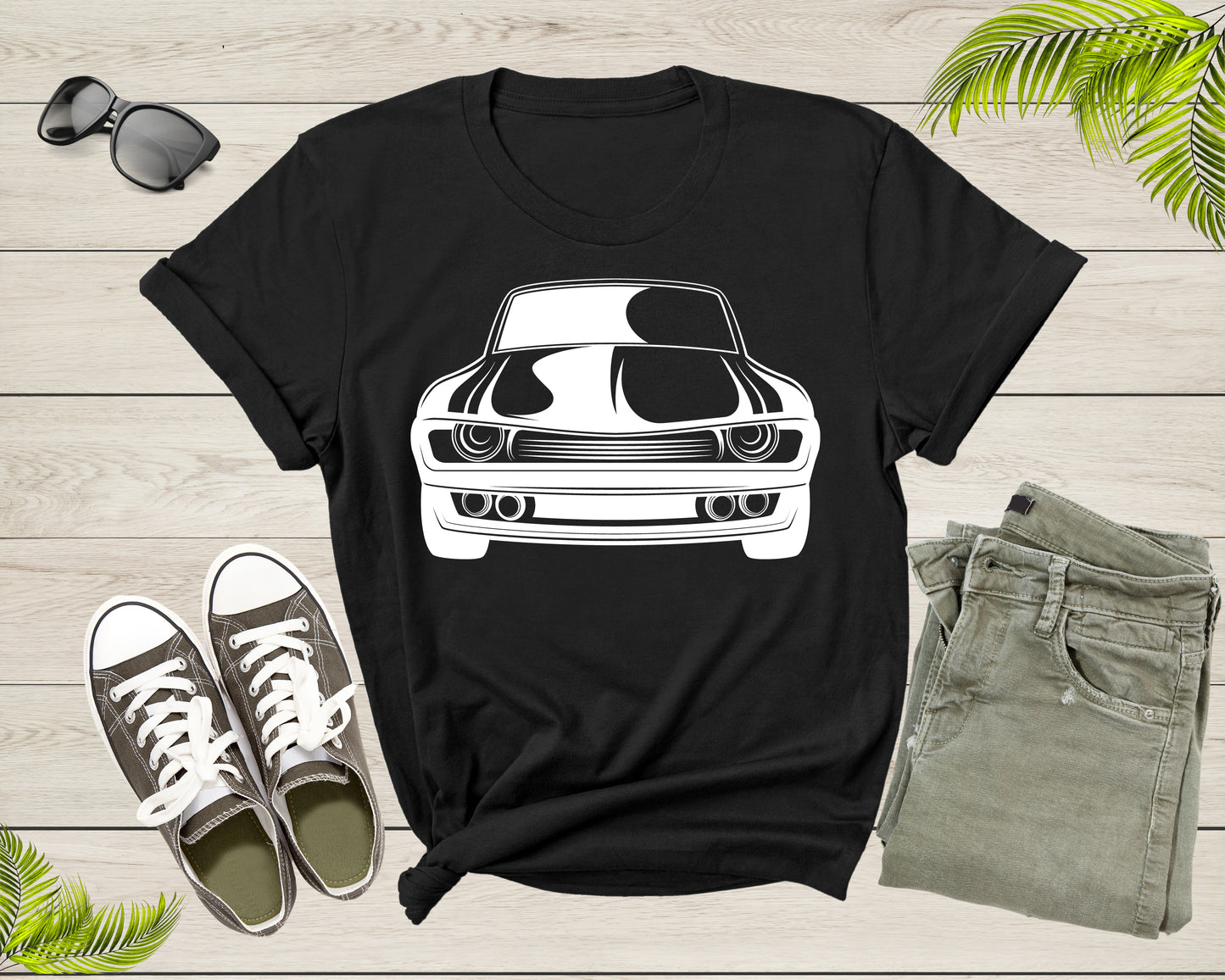 Classic American Muscle Car Graphic Gift For Men Women Kids T-Shirt Vintage Old Car Lover T Shirt for Boys Girls Teens Summer Tshirt