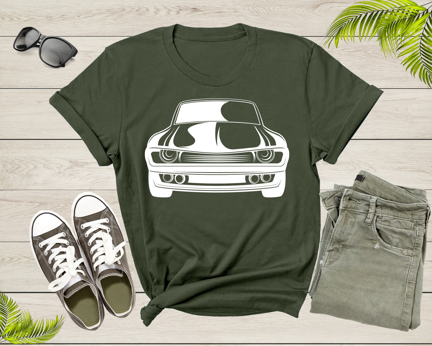 Classic American Muscle Car Graphic Gift For Men Women Kids T-Shirt Vintage Old Car Lover T Shirt for Boys Girls Teens Summer Tshirt
