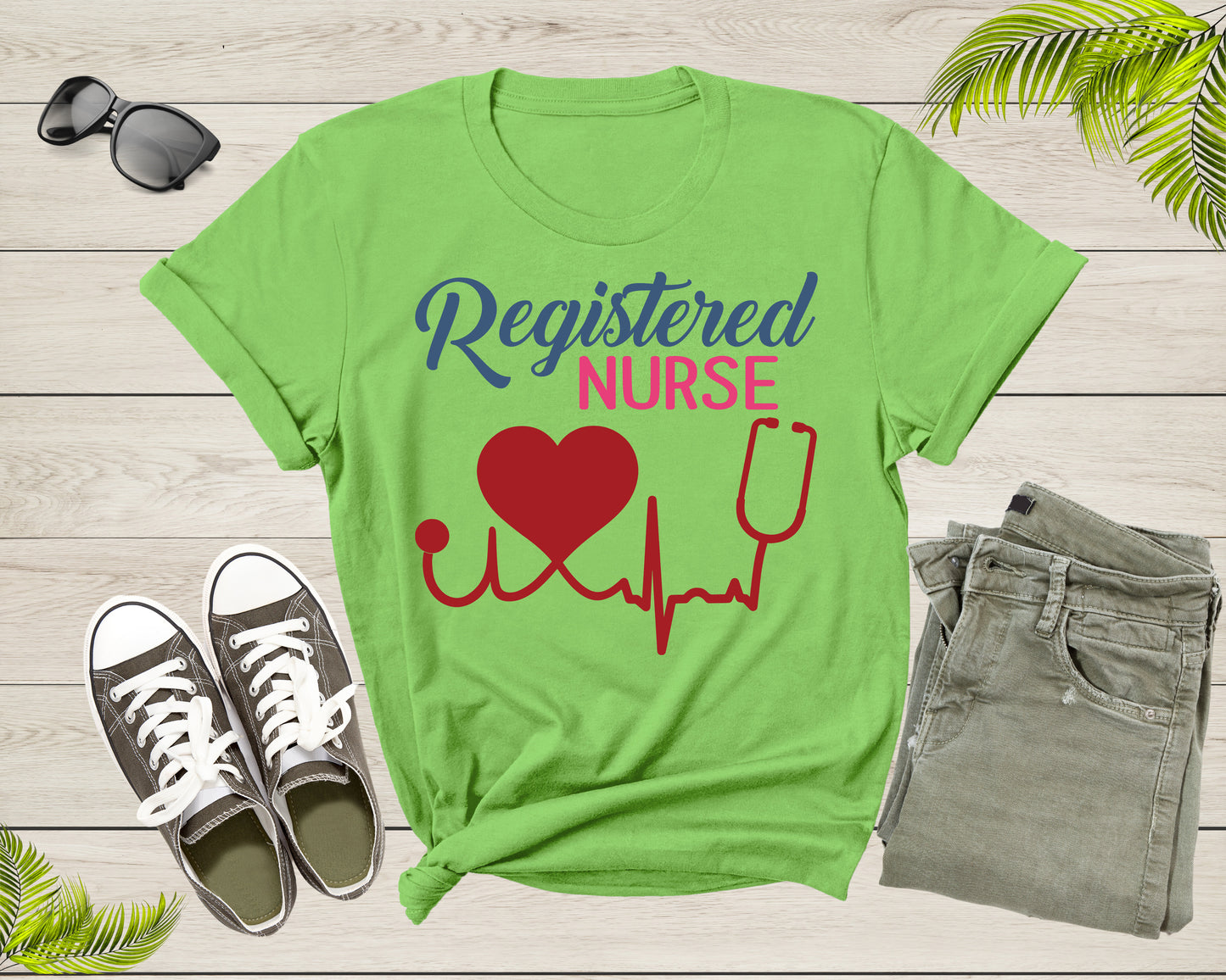 Cute Vintage Registered Nurse Graphic Design Gift For Women Men T-Shirt Pediatric Registered Nurse T Shirt Cool ER NICU Nurse Tshirt