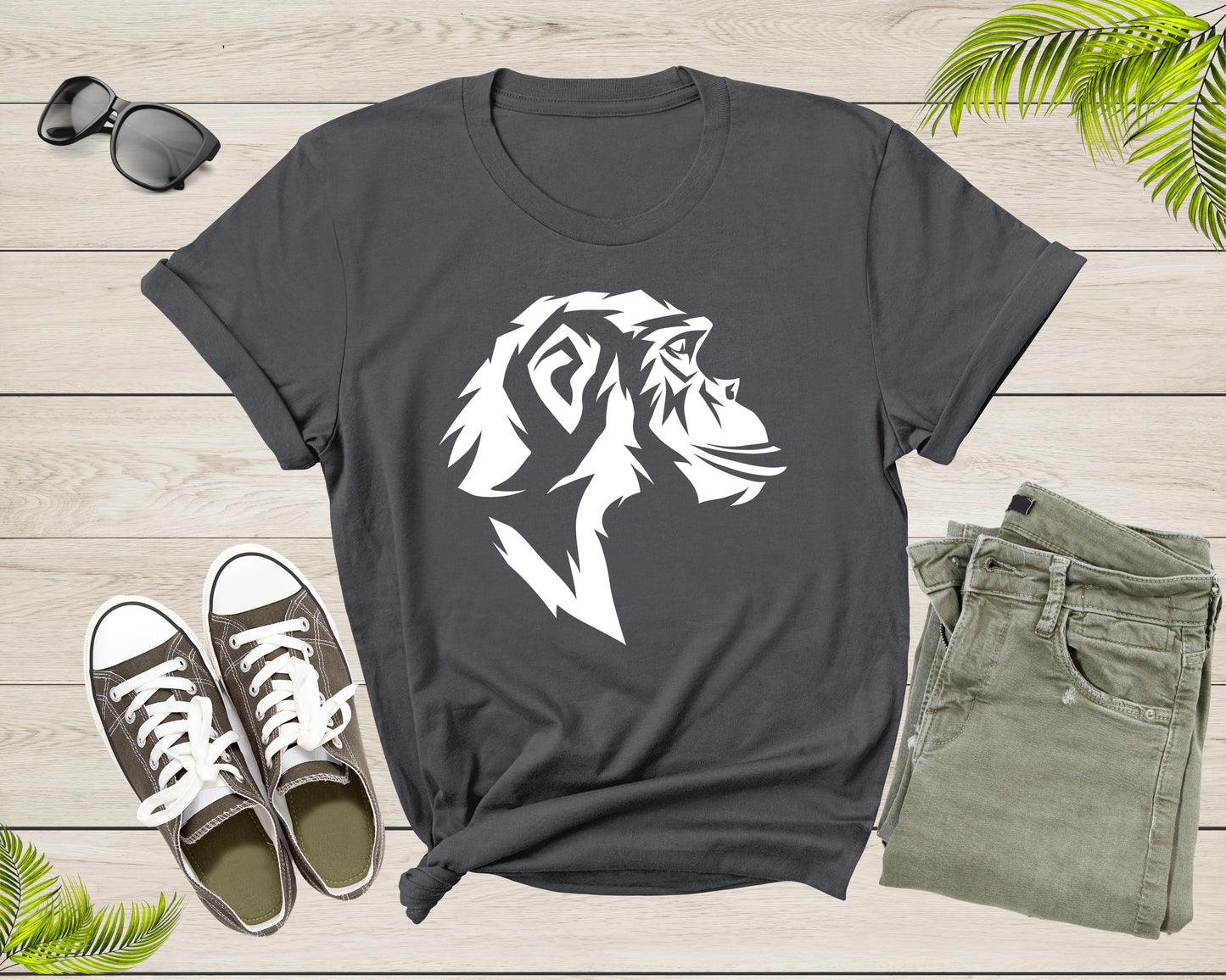 Cool Monkey Lover Gift Shirt For Adult Men Women Kids Monkey Graphics Present Ideas Tshirt Funny Monkey Boy Girl Birthday Present T-shirt