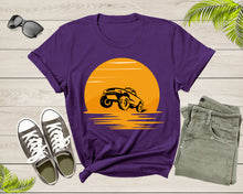 Load image into Gallery viewer, Cool Monster Truck Offroad Truck at Sunset Moving on Terrain T-Shirt Monster Truck Lover Gift T Shirt for Men Women Kids Boys Girls Tshirt
