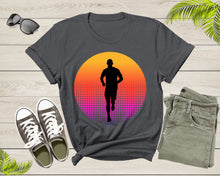Load image into Gallery viewer, Cool Running Man Silhouette Runner Athlete Marathon Sprinter T-Shirt Runner T Shirt Gift for Men Women Kids Boys Girls Sport GYM Tshirt