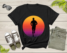 Load image into Gallery viewer, Cool Running Man Silhouette Runner Athlete Marathon Sprinter T-Shirt Runner T Shirt Gift for Men Women Kids Boys Girls Sport GYM Tshirt