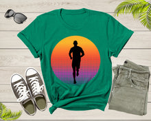Load image into Gallery viewer, Cool Running Man Silhouette Runner Athlete Marathon Sprinter T-Shirt Runner T Shirt Gift for Men Women Kids Boys Girls Sport GYM Tshirt
