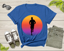 Load image into Gallery viewer, Cool Running Man Silhouette Runner Athlete Marathon Sprinter T-Shirt Runner T Shirt Gift for Men Women Kids Boys Girls Sport GYM Tshirt