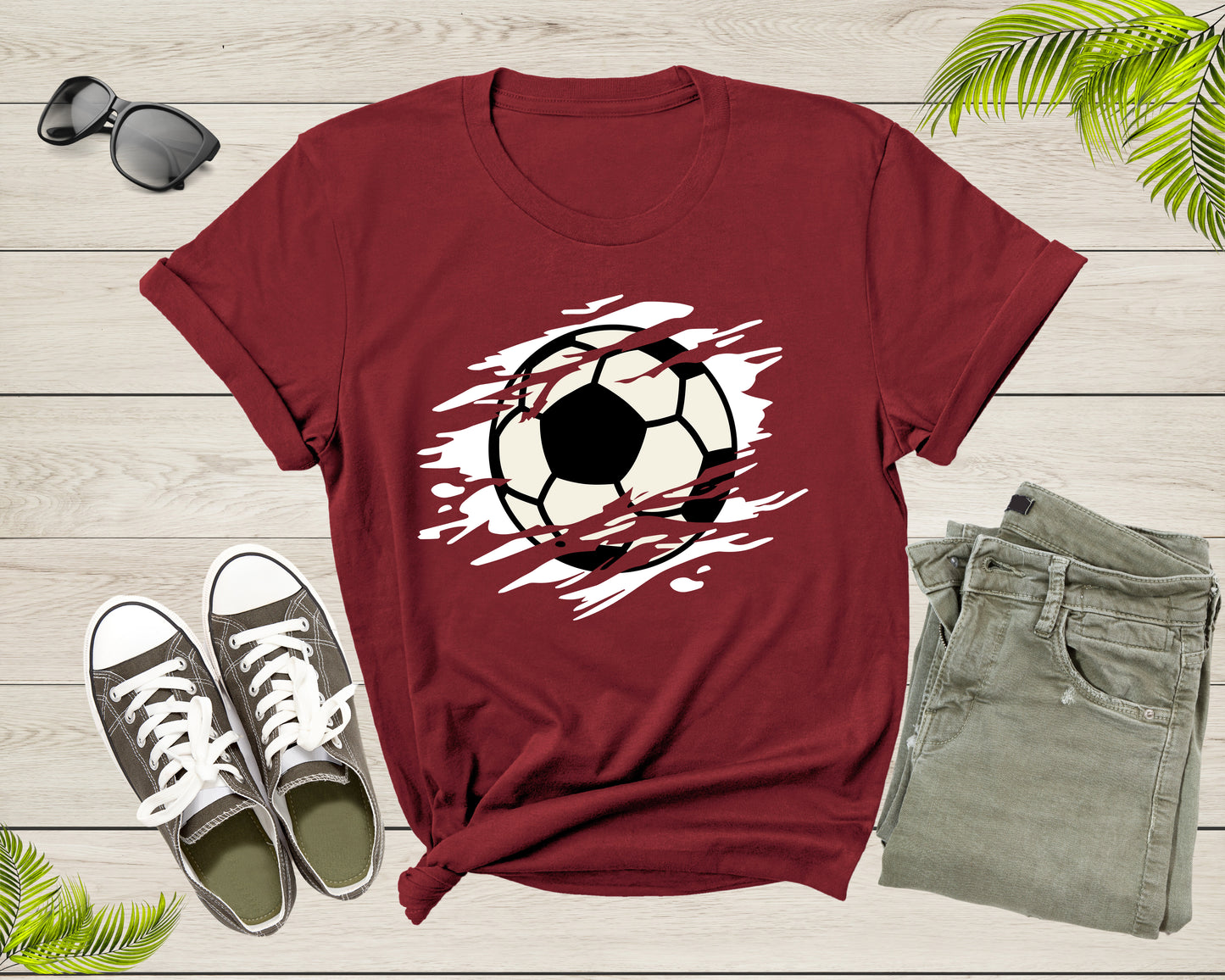 Cool Soccer Ball Silhouette Soccer Sports Team Games T-Shirt Soccer Player Gift T Shirt for Men Women Kids Boys Girls Soccer Graphic Tshirt