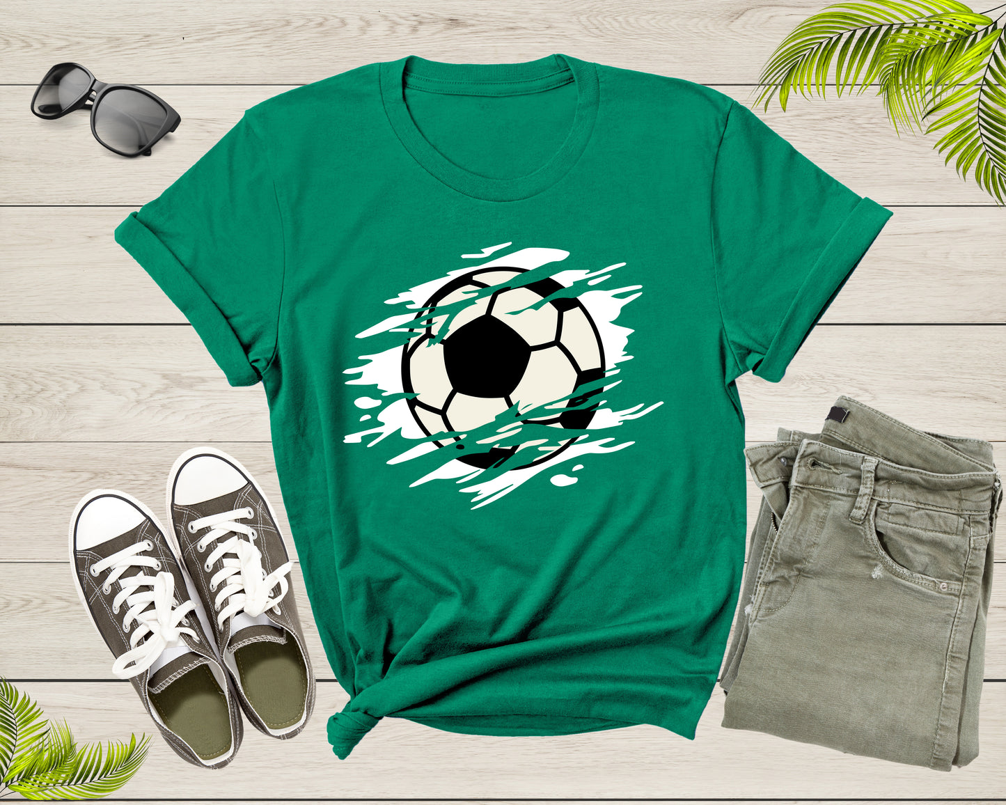 Cool Soccer Ball Silhouette Soccer Sports Team Games T-Shirt Soccer Player Gift T Shirt for Men Women Kids Boys Girls Soccer Graphic Tshirt