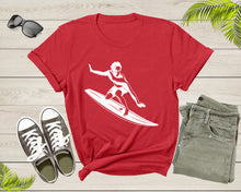 Load image into Gallery viewer, Cool Surfing in the Sea Ocean Surfboard for Men Women Kids T-Shirt Surfer Gift T Shirt for Men Women Kids Boys Girls Surf Graphic Tshirt